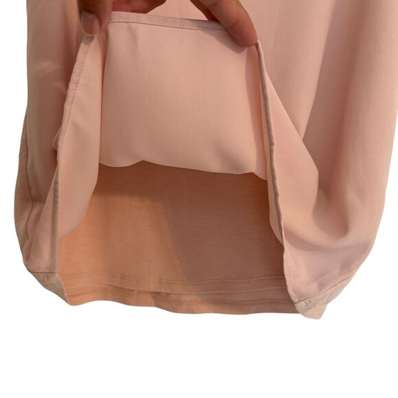 Ann Taylor Women's Size SMALL Pink Sleeveless Ladies Top Mixed Media - Picture 4 of 6